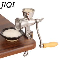JIQI Verstellbare Getreidemühle aus Edelstahl – Frischer Kaffee und mehr